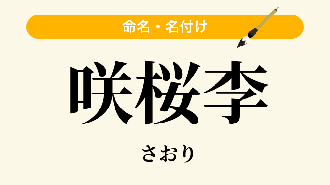 咲桜李