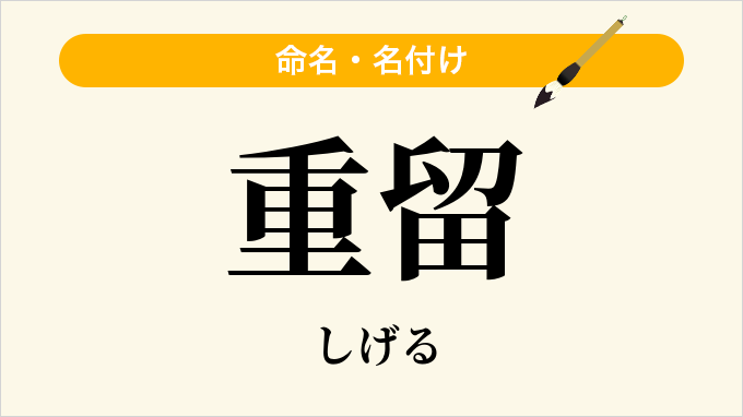 重留